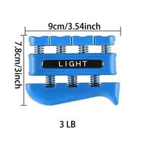 Finger Strengthener Grip Exercise Tool Hand Grip Strengthener Forearm Workout Equipment Bodybuilding Wolq03 mėlyna