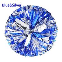 handle Cheerleading Cheering Ball Cheerleader Pom Poms Dance Party Decorator Club Sport Supplies sidabras/mėlyna