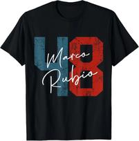 Marco Rubio 2028 President 48 US Republican Election Retro T-Shirt S