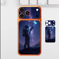 Magic Astronaut Plain Decal Skin for iPhone17 Pro ProMax Back Film Cover Wrap Anti-scratch Durable Sticker iPhone17promax