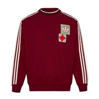 Adidas Originals FW25 Mezgta apvali kaklo džemperis Žirgo Metai Ribotas CNY Naujųjų Metų Leidimas Sportinis Laisvas Dryžuotas Megztinis Su Gobtuvu KU1423 2XL