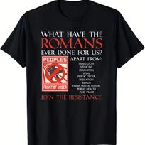 The Elder Scrolls IV Oblivion Officially Inspired Graphic T-Shirt BlaMen'S Monty Python What Did The Romans - Men's Summer Co... S įvairiaspalvis