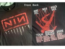 Nine Inch Nails Peel It Back Tour 2026 T-shirt XXXXL