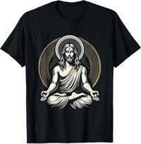 NEW LIMITED Jesus Meditating Spiritual Zen Meditation Buddha Best T-Shirt S