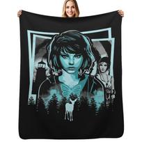 Life Is Strange T-ShirtLife Is Strange Throw Blanket Warm Comfortable Blanket Gift for Parents Friends Size: 75*100cm, Weight: 230 GSM