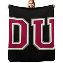 university of denver college font Throw Blanket Anti Shedding Soft Fuzzy Blanket for Home Size: 75*100cm, Weight: 230 GSM