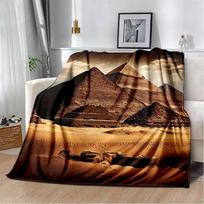 Egipto piramidės garsios architektūros pledas, minkštas pledas namams, miegamajam, lovai, sofai, iškylai, kelionėms, poilsio uždangalas, vaikams 75cmx90cm