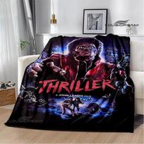 Michael Jackson retro spausdinti pledai Pikniko pledas Flanelinis pledas Minkštas jaukus pledas Kelioniniai pledai Lovos užtiesalai Gimtadienio dovana 75cmx90cm