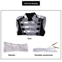 Michael Jackson Sequin Stage Costume For Halloween Cosplay Performances XS