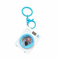 Auditory Washing Machine Keychain Sound LED Light Up Keyring Cartoon Bag Pendant  Children mėlyna