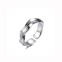 New Mobius Ring for Men, Twisted Infinity Band, Endless Love Anniversary Gift for Him, Geometric Jewelry for Boyfriend resizable sidabras
