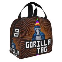 Gorilla Tag VR Hot Game  Lunch Bag Men Women  Cooler Thermal Insulated Lunch Box for Adult Office One Size