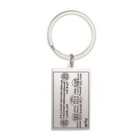Dawapara Talisman of Wealth Attracting Money Keychain 6th and 7th Books of Moses Keyring Seal of Fortune Amulet Stainless Steel