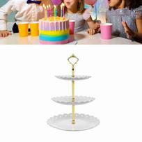 Luxurious Design Fruit Cake Display Rack Plastic Material Cupcake Tower Stand  Wedding Party balta
