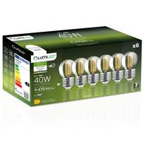 6X Żarówka Led E27 Kulka P45 4W = 40W 470Lm 4000K Neutralna 360° Filament Lumiled