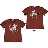 Korn 'Still A Freak' Red Ringer T shirt - NEW OFFICIAL Unisex T-Shirt XL