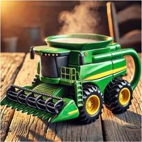 Handcrafted Tractor Coffee Mug Durable Semi-Truck Coffee Mugs Fashion Tractor Mug  For Men Style 3