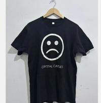 2011 Crystal Castles Sad Face Tee Alice Glass 1st Black 2side 100% Cotton T-shirt Mens Tees Top S-5XL 2XL