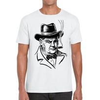 Sir Winston Churchill Mens T Shirt Womens Tops Tees 2XL