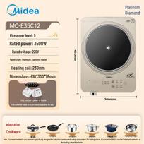 Midea Platinum Series Induction and Ceramic Hob