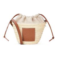 Loewe raišteliu užtraukiamas kibiro formos rankinė Natūrali/Ruda Moteriškos rankinės_krepšiai A223222X01-2435 Basic Set (Bag+Dust Bag)