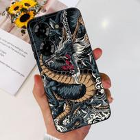For Tecno Pova 5 LH7n Cool Dragon Pattern Phone Case For Tecno Pova5 4G Soft TPU Black Silicone Cases Tecno Pova 5