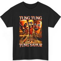 Tung Tung Tung Sahur Funny Meme Brainrot Gen Z Humor Graphic T-Shirt S