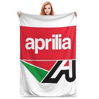 Aprilias Italy Racing Logo Blankets Super Soft Fleece Sofa Throw Blanket for Couch Bedding Outdoor Throws Bedspread Quilt Size: 75*100cm, Weight: 230 GSM