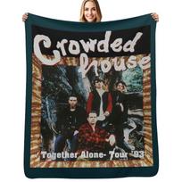 Fourko Show Crowded Uk Europe Tour Throw Blanket Reusable Durable Soft Blanket for All Seasons Size: 75*100cm, Weight: 230 GSM