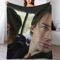 damon and stephan Throw Blanket Cozy Throw Blanket for Bed Sofa Chair Size: 75*100cm, Weight: 230 GSM