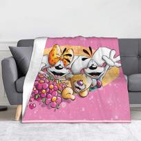 Diddl Diddlina Blanket Multiple Sizes Cozy and Lightweight  Throw Blankets for Sofa Couch and Bed 80x120cm(31x47inch) pink