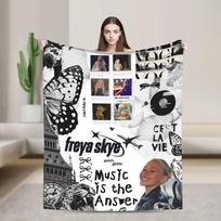 Freya Skye Antklodė Kokybiška Super Minkšta Pledas Žieminis Dekoratyvinis Sofos Kėdės Naujoviškas Lovatiesė 100cmx150cm