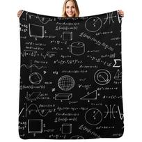 Math Formulas Throw Blanket Anti Shedding Soft Fuzzy Blanket for Home Size: 75*100cm, Weight: 230 GSM