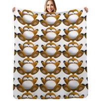 Monty Mole Throw Blanket Warm Napping Blanket for Office Couch Bed Size: 75*100cm, Weight: 230 GSM
