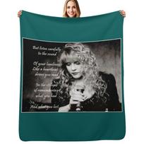 Stevie Nicks Vintage Love Music Stevie Nicks Songs Cool Design Throw Blanket Warm Comfortable Blanket for Office Napping Size: 75*100cm, Weight: 230 GSM
