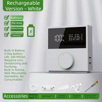 Mini Odor Eliminator USB Rechargeable Negative Ion Generator Air Purifier  Smoke Odor Elimination balta
