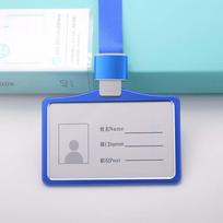Work Card Office School Name Tags Badge Case Health Card  Cover Card Sleeve ID Badge Holder mėlyna