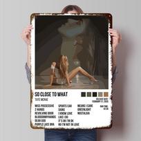 Tate Mcrae - So Close To What Tinplate Posters Customizable Wall Art Retro Vintage Metal Signs for Home Room Custom Plate Garden 20X30CM