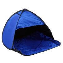 Mini Head Pop Up Canopy Light Blocking Head Beach Canopy Shade Ventilation for Camping Lawn Sapphire Blue