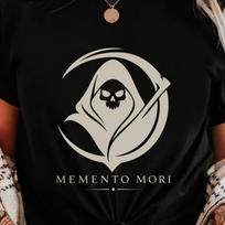 Memento Mori Shirt | Minimal Grim Reaper Tee | Stoic Philosophy Shirt 2XL