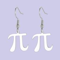 Dawapara Pi Math Symbol Earrings Greek Letter Pi Mathematics Symbol Stainless Steel Dangle Earrings Minimalism Jewelry