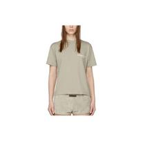 Fear Of God Essentials SS22 Seafoam Logo Print Solid Color Short Sleeve T-Shirt Women Tops Gray-Green FOG-SS22-287 L