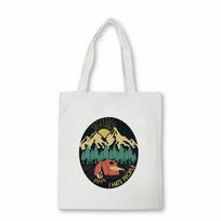 I Hate People I Love Camping Printed Shopper bag Fashion Women's Eco Reusable Shopping Bag High Capacity Beach Bag Tote bags 24*26cm