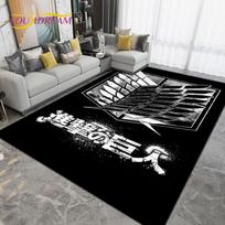 Anime animacinių filmų ataka ant titano zonos didelis kilimėlis, kilimas svetainei miegamajame, virtuvės vonios kilimėlis, neslystantis grindų kilimėlis, dovana 40x60cm