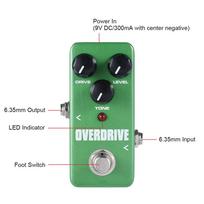 KOKKO FOD3 Mini Overdrive Pedal nešiojamasis gitaros efekto pedalas