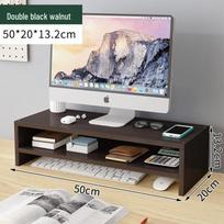 HANDUNYOU Dual-Tier Monitor Stand with Keyboard Organizer