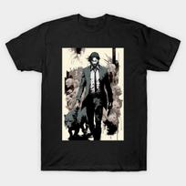 Men Black Print T-shirt John Wick No-Cut Transfer Paper Print Cotton Tshirt 4XL juoda