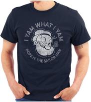 Popeye Sailor Man Quote What I Yam Graphic T Shirt Men or Women S juoda