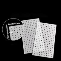 Organic Glass Perforated Panel White Acrylic Display Board Memo Schedule Photo Wall Display Stand Dual Purpose Decorative Board for Work and Home Use 10x10cm Thick 2mm 5pcs balta