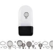 Decorative Pattern Printed Roller Stamp Drawing Marking Highlighter Roller  Children Drawing Toy Style B